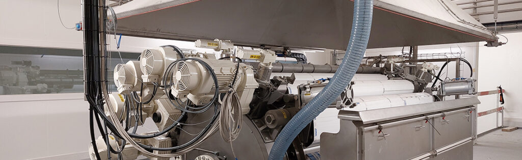 Drum dryer prior to commissioning