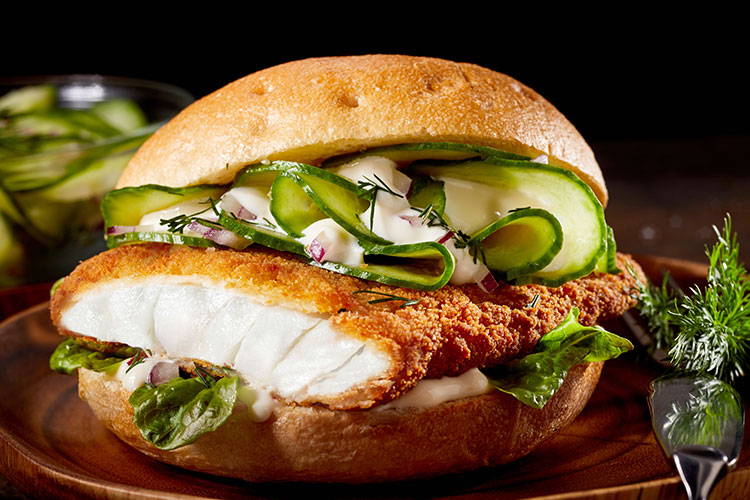 hybrid fish burger